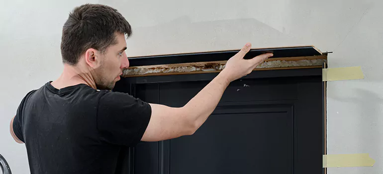 Wood Door Hole Repair in West Pensacola, FL